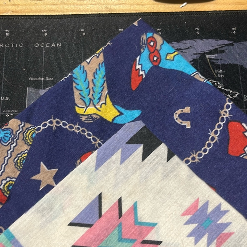 Vintage Cowboy handkerchiefs